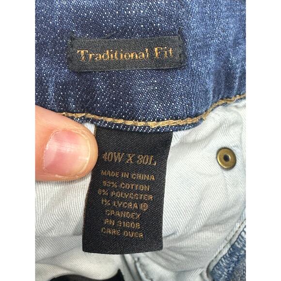 Jos A. Bank Reserve Men's Traditional Fit Straight Jeans - Size 40x30 (41x30) - Picture 5 of 5